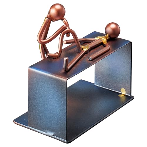 Handgefertigte Figur für Physiotherapeuten und Massagetherapeuten, 10,2 cm L x 10,2 cm H, recycelte Metallskulpturen und handgeschweißte Metallkunst, Geschenk, Schreibtischzubehör, medizinische Handgefertigte Figur für Physiotherapeuten und Massagetherapeuten, 10,2 cm L x 10,2 cm H, recycelte Metallskulpturen und handgeschweißte Metallkunst, Geschenk, Schreibtischzubehör, medizinische von The Wine Savant