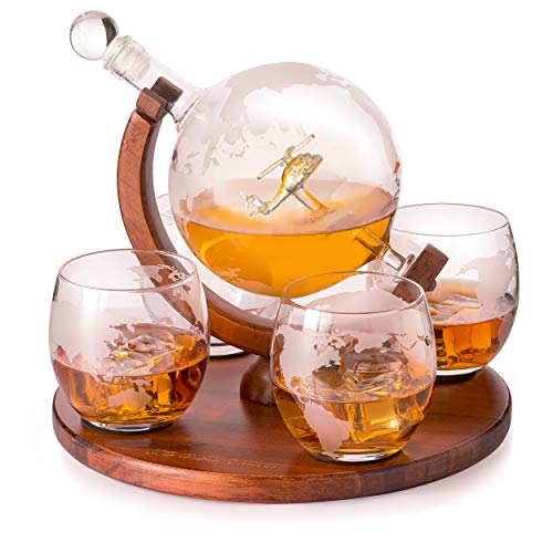 Helikopter Whiskey Dekanter – Pilot Geschenke The Wine Savant Geschenkset Globe mit Militär Hubschrauber Geschenk Dekor, Alkohol verwandte Geschenke, Luftfahrt Helikopter Whiskey Dekanter – Pilot Geschenke The Wine Savant Geschenkset Globe mit Militär Hubschrauber Geschenk Dekor, Alkohol verwandte Geschenke, Luftfahrt von The Wine Savant