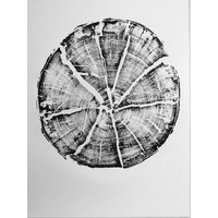 Gletscher Nationalpark Kunst, Split Log, Original Holzblock, Baum Ring Kunstdruck, Holzschnitt Druck, Heilige Geometrie von TheAgeOldTrade