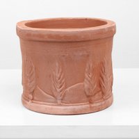 Kleine Runde Terrakotta Vase - Gartenarbeit Blumentopf Hochwertig 26 cm | 9, 8 Zoll Handgefertigt in Europa Keramik Das Alte Zuhause von TheAncientHome