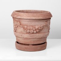 Kleine Terrakotta Vase - Gartenarbeit Übertopf Draußen & Drinnen 17 cm Handgemacht in Europa Keramik Das Alte Zuhause von TheAncientHome