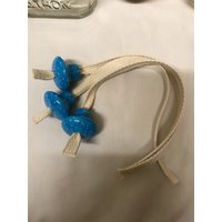 3 Dochthalter 7/8" Neon Blau Sprenkel Öllampe Große Öffnung Flasche Passend Für Vintage Milchflaschen Dekanter Patron Großer Schnaps von TheArtRoom1989