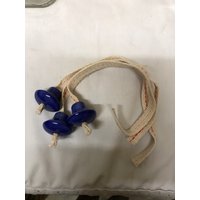 3 Keramik Dochthalter 7/8" Royal Blue Öllampe Große Öffnungsflasche Passt Vintage Milchflaschen Dekanter Patron Große Schnaps von TheArtRoom1989