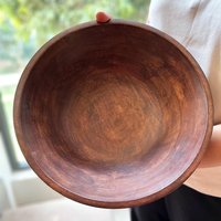 Personalisierte Holzschüssel Aus Holz - Handgefertigte Akazienholzschüssel Zum Servieren, Brotbacken, Rustikales Dekor, Hochzeits- Oder von TheArtisansTales