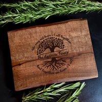 Personalisierte Live Edge Schneidebrett, Holz Butcher Block, Neuer Hausbesitzer, Maklerabschluss, Danke, Boss Wertschätzung Geschenk von TheArtisansTales