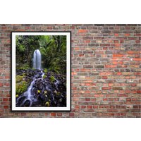 Lancaster Fällt, Oregon - Wald Wasserfall Foto von TheArtofAll
