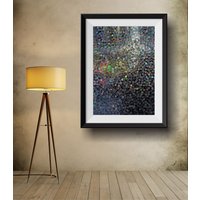 Silber Dot Reflexion - Abstrakte Foto Eines Leuchtenden Runden Bunten Reflexionen von TheArtofAll
