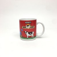 Hersheys How Now Kühe Vintage Kaffeetasse Teetasse Bauernhof Traktor Bild Sammlerstück von TheAvenueProject