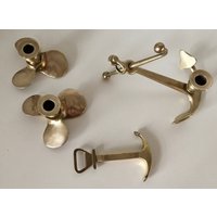 Maritime Messing Sammlerstücke Kerzenständer | 3 Und Flaschenöffner von TheBarnOnline