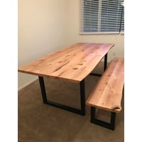 Personalisierter Live Edge Tisch Spruch von TheBeardedBowtie