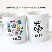 Schwestern Service Essentials Best Life Ever 11-Unzen-Kaffeebecher Aus Keramik - Jw Geschenke Dienst Pionier von TheBestLifeEverShop