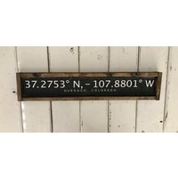 Durango, Colorado | | Co Längen - Und Breitengrad Zeichen Geschenk Für Ihn/Sie Hochzeit Gebietsschema Handarbeit Geschenk| Abschluss Durango, Colorado | | Co Längen - Und Breitengrad Zeichen Geschenk Für Ihn/Sie Hochzeit Gebietsschema Handarbeit Geschenk| Abschluss von TheBirchLambRoad