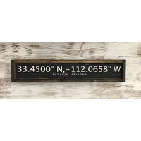 Phoenix, Arizona | | Az Längengrad Und Breitengrad Zeichen Geschenk Für Ihn/Sie Hochzeit Traveller Ruhestand || Abschluss von TheBirchLambRoad