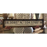Universität Des Bundesstaates Colorado - Pueblo | | Csu Längen- Und Breitengrad Zeichen Geschenk Senior || Graduierung von TheBirchLambRoad