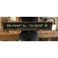 Universität Pittsburgh | | Auf Längen - Und Breitengrad Zeichen Abschluss Geschenk Für Sie/Ihn Graduierung von TheBirchLambRoad