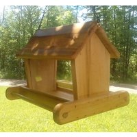 Großes Hängendes Futterhäuschen Zedernholz Tbnup 1H von TheBirdsNestUP