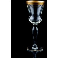 Glastonbury Lotus Yukon Gold Cordial Glas Vintage Barware von TheBlackPearlVintage
