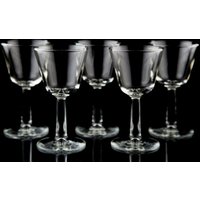 Vintage Schnaps Cocktail Gläser 5Er Set Klarglas Bargeschirr von TheBlackPearlVintage