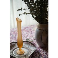 Bernstein Mattierte Glas Knospe Vase Bernstein Mattierte Glas Knospe Vase von TheBohoJackalope