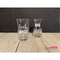 Big Shot Little 2Er-Set Schnapsgläser Oder Champagnerflöten - Sorority Sisters Versprechen Rush Week Probate Weihnachtsgeschenkidee von TheBoozyBride
