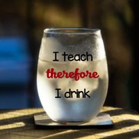 Ich Lehre, Deshalb Trinke Ich - 21 Unzen Weinglas, Pint, Pilsner, Becher, Einmachglas Oder Kaffee-/Teetasse von TheBoozyBride