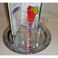 Vintage Glas Mcm Cut Star Highball Becher Cocktail Gläser | 3 von TheBusyBarCart