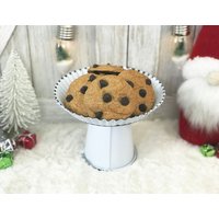 Fake Schokoladenplätzchen/Cookies Für Weihnachtsmann Kunstmilch Und Kekse Gestufte Tablett Dekor Weihnachtsdeko von TheBusyBeeFactory