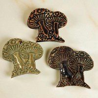 Keramik Pilz Ornament Geprägte Urlaub Baum Dekor von TheButlersPottery