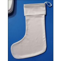 Sublimationsdruck Blank Weihnachtsstrümpfe Fleece Weiß von TheCandyShopDesigns
