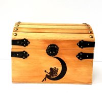 Kleine Zauberhafte Träume Fee Box/Andenken Personalisierte Pyrografie Holz Gebrannt von TheCarpentersD