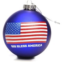 Handbemalte Glaskugel Mit Usa Flagge von TheChristmasCart