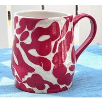 Handgemachte Sgraffito Rot Abstrakte Tasse - 16 Unzen Steingut Kaffeetasse Handgemachte Sgraffito Rot Abstrakte Tasse - 16 Unzen Steingut Kaffeetasse von TheClayBungalow