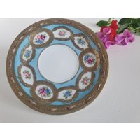 Antike Chikusa Nippon Handbemalte Mokkatasse, Emaille & Goldvergoldung, Schmuckschale von TheCollectologists