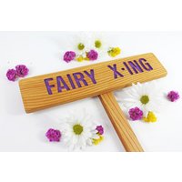 Fee X-Ing, Garten Zeichen, Garten, Nicht Piss Off Die Feen, Pixie Yard Kunst, Wunderliche Benutzerdefinierte Marker, Personalisierte Zeichen von TheCommonSign