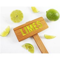 Limes Rustikale Baum Zeichen, Hand Gefräst, Zitrusbaum Garten Markierungen, Benutzerdefinierte Personalisierte Markierung, Outdoor Markierung von TheCommonSign