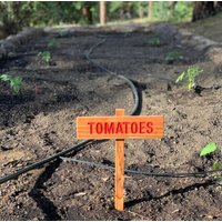 Tomaten Schild, Garten Marker, Außenschild, Yard Art, Gemüse Tomate, Veggie Beschilderung, Made in Oregon, Label Hilfreiche Marker von TheCommonSign