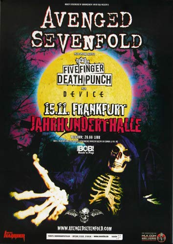 Avenged Sevenfold - Hail to The King, Frankfurt 2013 » Konzertplakat/Premium Poster | Live Konzert Veranstaltung | DIN A1 « von TheConcertPoster