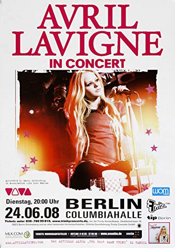 Avril Lavigne - What The Hell, Berlin 2008 » Konzertplakat/Premium Poster | Live Konzert Veranstaltung | DIN A1 « von TheConcertPoster