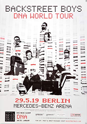 Backstreet Boys - DNA World, Berlin 2019 » Konzertplakat/Premium Poster | Live Konzert Veranstaltung | DIN A1 « von TheConcertPoster