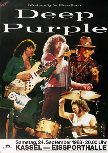 Deep Purple - Nobody is Perfect, Kassel 1988 » Konzertplakat/Premium Poster | Live Konzert Veranstaltung | DIN A1 « von TheConcertPoster