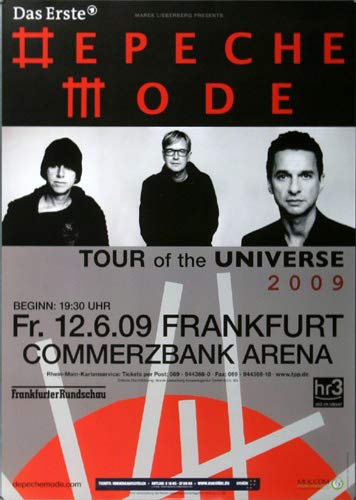 Depeche Mode - Frankfurt, Frankfurt 2009 » Konzertplakat/Premium Poster | Live Konzert Veranstaltung | DIN A1 « von TheConcertPoster