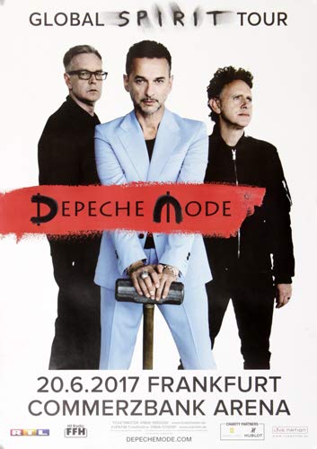 Depeche Mode - Global Spirit, Frankfurt 2017 » Konzertplakat/Premium Poster | Live Konzert Veranstaltung | DIN A1 « von TheConcertPoster