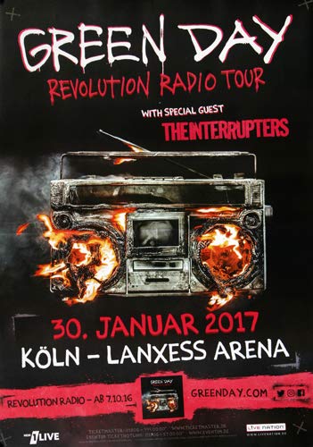 Green Day - Revolution Radio, Köln 2017 » Konzertplakat/Premium Poster | Live Konzert Veranstaltung | DIN A1 « Green Day - Revolution Radio, Köln 2017 » Konzertplakat/Premium Poster | Live Konzert Veranstaltung | DIN A1 « von TheConcertPoster