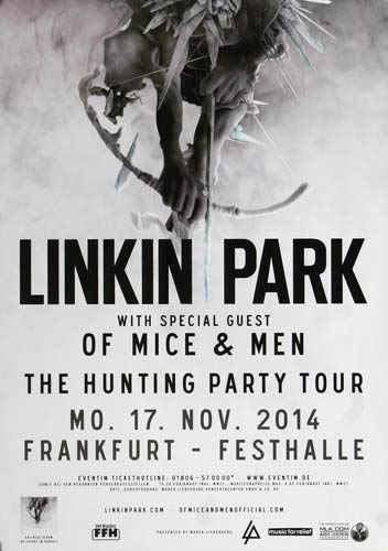 Linkin Park - Until Its Gone, Frankfurt 2014 » Konzertplakat/Premium Poster | Live Konzert Veranstaltung | DIN A1 « von TheConcertPoster
