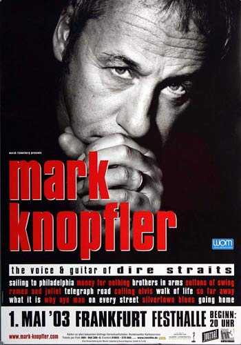 Mark Knopfler - Boom Like That, Frankfurt 2003 » Konzertplakat/Premium Poster | Live Konzert Veranstaltung | DIN A1 « von TheConcertPoster