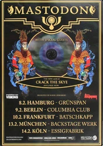 Mastodon - Crack The Skye, Tour 2010 » Konzertplakat/Premium Poster | Live Konzert Veranstaltung | DIN A1 « Mastodon - Crack The Skye, Tour 2010 » Konzertplakat/Premium Poster | Live Konzert Veranstaltung | DIN A1 « von TheConcertPoster