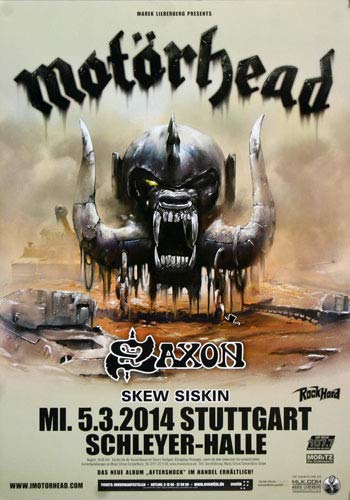 Motörhead - Aftershock, Stuttgart 2014 » Konzertplakat/Premium Poster | Live Konzert Veranstaltung | DIN A1 « von TheConcertPoster