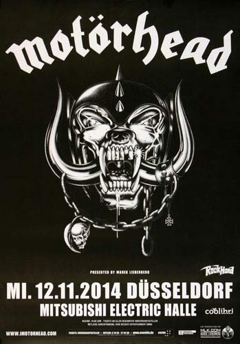 Motörhead - Lost Women, Düsseldorf 2014 » Konzertplakat/Premium Poster | Live Konzert Veranstaltung | DIN A1 « von TheConcertPoster