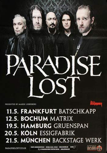 Paradise Lost - Tragic Idol, Tour 2012 » Konzertplakat/Premium Poster | Live Konzert Veranstaltung | DIN A1 « von TheConcertPoster