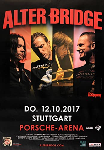 Premium Poster/Plakat | DIN A1 | Wanddeko | Live Konzert Veranstaltung » Alter Bridge - The Last Hero, Stuttgart 2017 « von TheConcertPoster